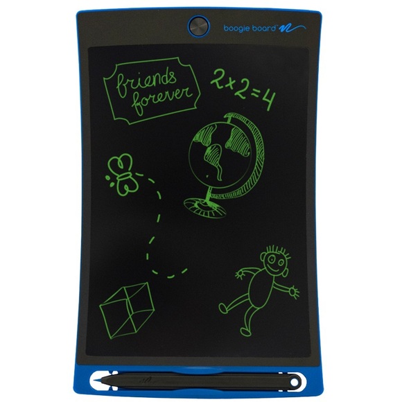 Boogie Board Jot Reusable LCD Writing Tablet 8.5" Screen in Blue w/ Black Folio - Picture 4 of 7